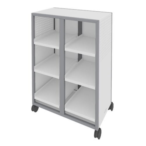 Mobiler Lagerschrank - MAKERSPACE - SHELVES - artcobell - mit Rollen / für Schulen / für die Ausbildungsbranche