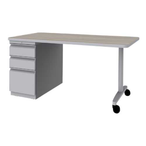 Schreibtisch für Open Space - DISCOVER - artcobell - auf Rollen / modern / MDF