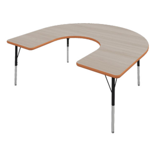 Moderner Unterrichtstisch - HORSESHOE - artcobell - Laminat / Gestell aus Metall / höhenverstellbar