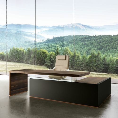 Chefschreibtisch - GOOD  - UFFICIO DESIGN ITALIA - bodenstehend / modern / Holz