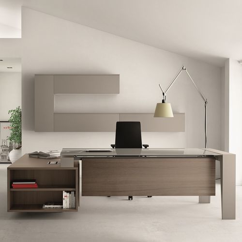 Chefschreibtisch - CLASS - UFFICIO DESIGN ITALIA - bodenstehend / modern / melaminbeschichtet