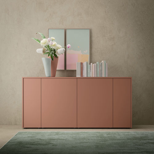 Niedriger Aktenschrank - BOX - UFFICIO DESIGN ITALIA - hoch / lackiertes Holz / melaminbeschichtet
