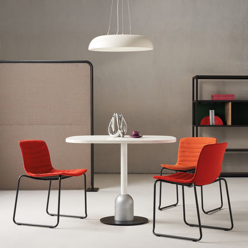 Moderner Besucherstuhl - WIN - UFFICIO DESIGN ITALIA - für den Innenraum / Stoff / Gestell aus Metall