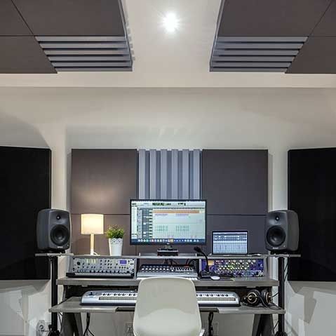 Akustikplatte für Decke - MELLOWALLTRAP® - Jocavi - Acoustic Panels, Lda - für Wand / Stoff / rechteckig