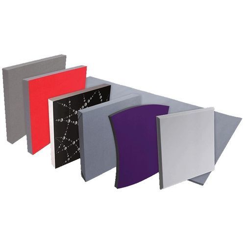 Akustikplatte für Decke - BASMEL® - Jocavi - Acoustic Panels, Lda - für Wand / Stoff / melaminbeschichtet