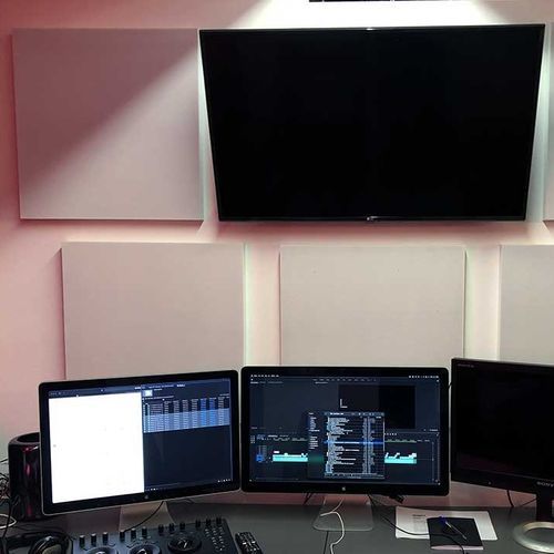 Akustikplatte für Decke - BASMEL SIDECOVER® - Jocavi - Acoustic Panels, Lda - für Wand / Stoff / Melaminschaum