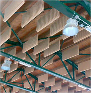 Melamin-Akustikbaffel - WIDEBAFFLE® - Jocavi - Acoustic Panels, Lda - hängend / Wand / rechteckig