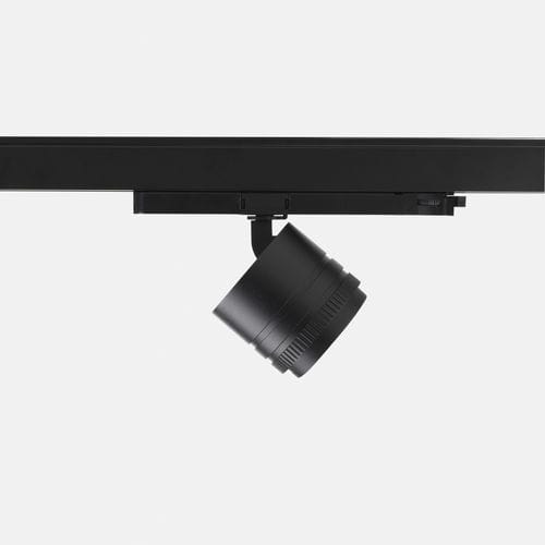 LED-Schienenleuchte - IRIDE  - Lucifero's - rund / Aluminiumguss / Chrom