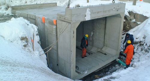 Stahlbeton-Faunapassage - Armtec