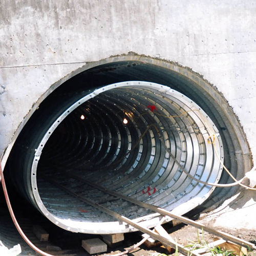 Well-Metallblech - TUNNEL LINER PLATE - Armtec - gewölbt / Stahl / für Brückenbau