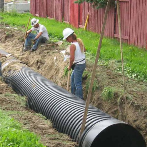 HDPE-Rohrleitung - BOSS - Armtec - für Drainagesystem / perforiert
