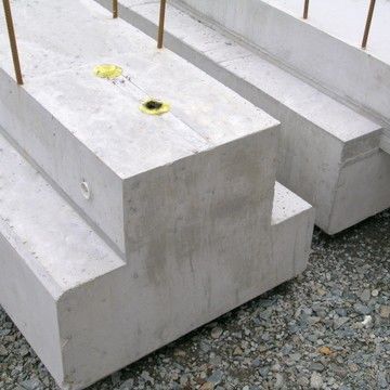 Fertigbeton-Träger - concast - Rechteck / Ortgang / für Boden