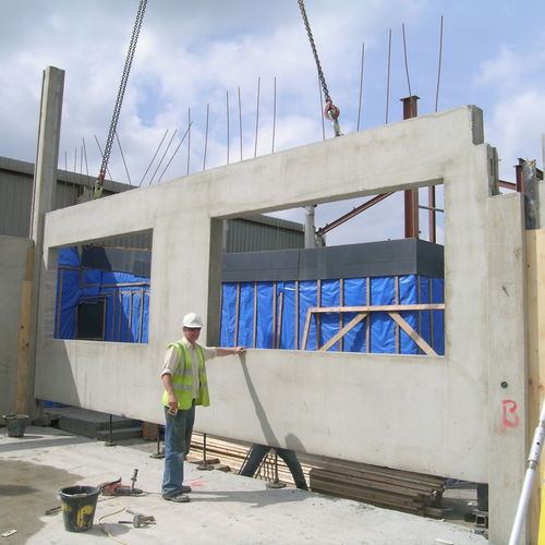 Stahlbetonmauer - concast - Fertigbeton / Fertigbau