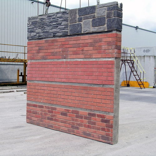 Sandwichpaneel für Wand - concast - Beton-Deckplatte