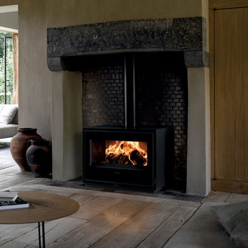 Holz-Kaminofen - INFINITY 800 - Richard le Droff - 5 kW...10 kW / modern / Stahl