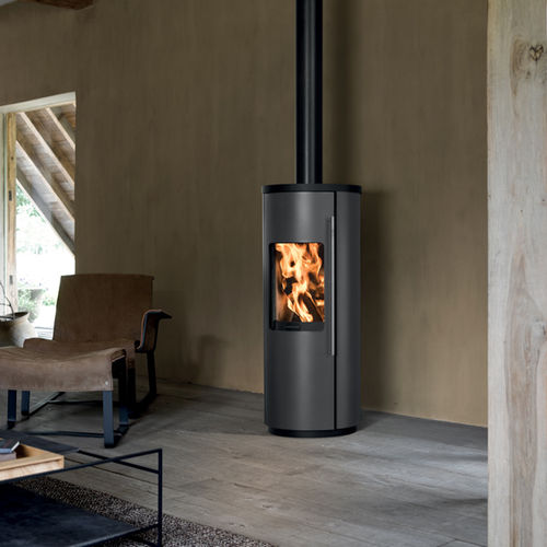 Holz-Kaminofen - AZULI  - Richard le Droff - 6 kW / modern / Stahl