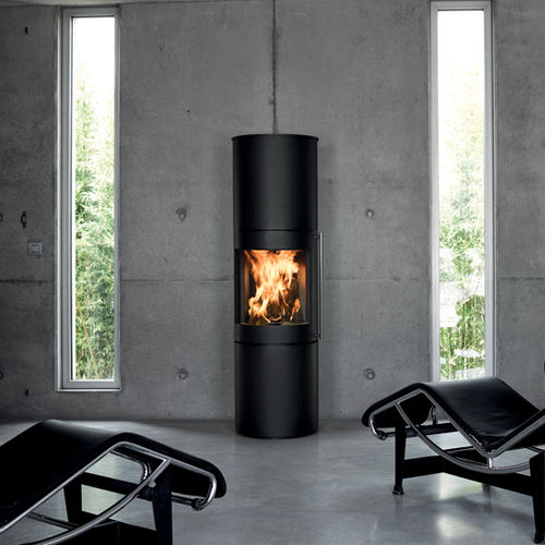 Holz-Kaminofen - OPALE - Richard le Droff - 7 kW / modern / Stahl