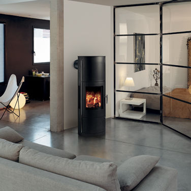 Holz-Kaminofen - KYLIOS - Richard le Droff - 6 kW / modern / Metall