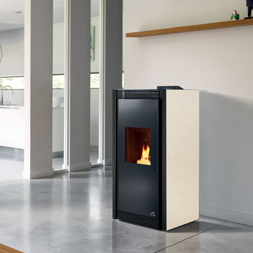 Pelletkaminofen - ORGANDI - Richard le Droff - 5 kW...10 kW / modern / Stahl