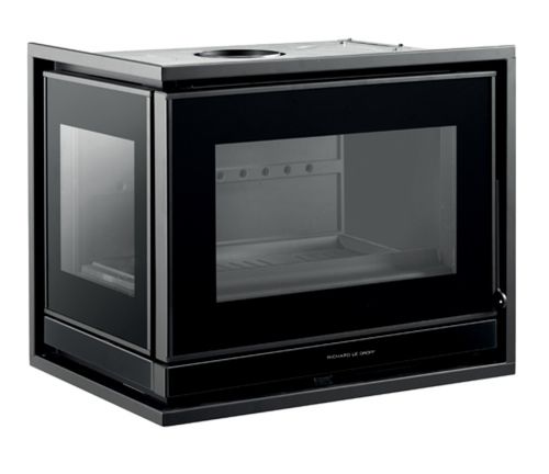 Eckkamineinsatz - 800 FV BI VISION - Richard le Droff - Holz