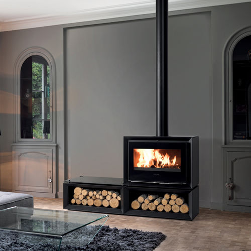 Holz-Kaminofen - HEXYUM  - Richard le Droff - 7 kW / modern / Stahl