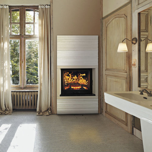 Moderne Kaminverkleidung - LUSANTA - Richard le Droff - Stein / Holz