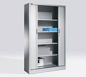 Hoher Aktenschrank - Otto Kind GmbH & Co. KG - Metall / mit Rollladen / modern