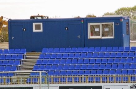 Containeranlage für Lagerung - KRISTIANSUND - Containex - für öffentliche Einrichtungen / für Stadion / galvanisiertem Stahl