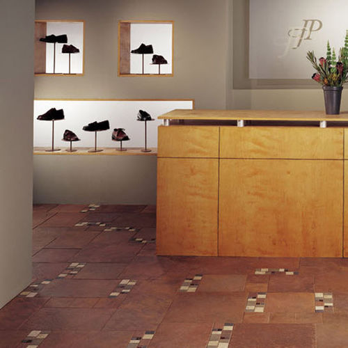 Feinsteinzeugfliesen - CONTINENTAL SLATE ™ - Daltile - poliert / für den Innenraum / bodenstehend