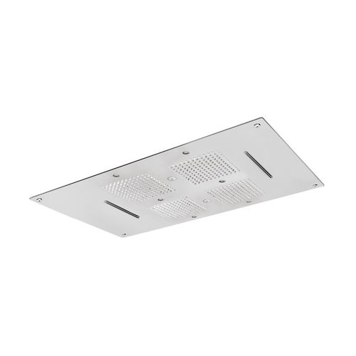 Duschkopf für Deckeneinbau - SFXXX SERIES - AQUAelite® - rechteckig / Regenstrahl / mit integrierter Beleuchtung