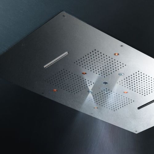 Duschkopf für Deckeneinbau - SF001 C - AQUAelite® - rechteckig / Regenstrahl / Wasserfall