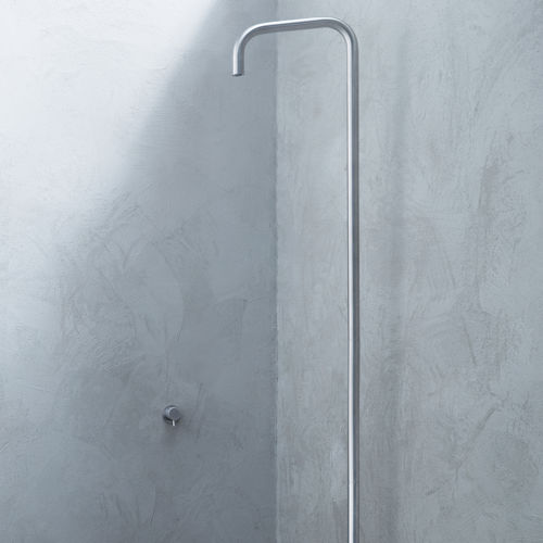 Duschsäule für Gewerbegebrauch - AQUAelite® - Stahl / auf Fuß / modern