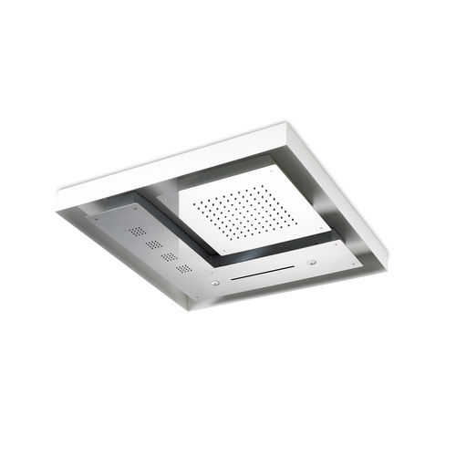 Duschkopf für Deckeneinbau - SF131B - AQUAelite® - quadratisch / Regenstrahl / Wasserfall