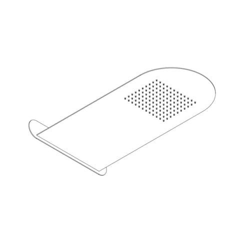 Wandmontierter Duschkopf - A SUPP - AQUAelite® - rechteckig / Regenstrahl / Contract