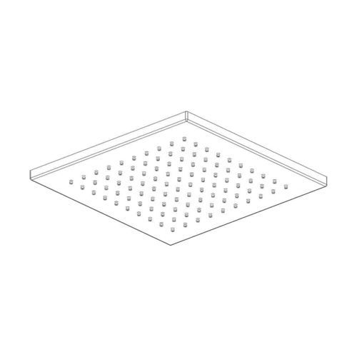 Deckenmontierter Duschkopf - a supp - AQUAelite® - für Deckeneinbau / quadratisch / Regenstrahl