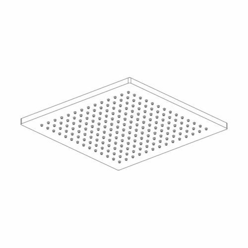 Duschkopf für Deckeneinbau - a supp - AQUAelite® - quadratisch / Regenstrahl / für Hotels