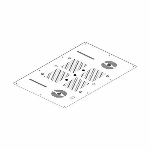 Deckenmontiertes Duschsystem - a supp - AQUAelite® - minimalistisches Design / Regenstrahl / Chromotherapie