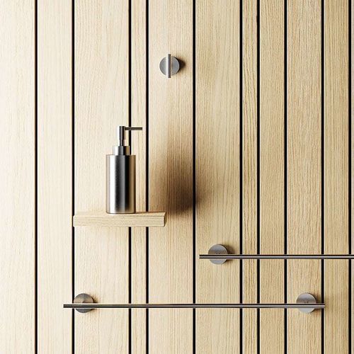 Bürstengarnitur aus Edelstahl 316L - AB103 A - AQUAelite® - wandmontiert / satiniert / nicht angegeben