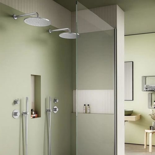 Wandmontiertes Duschsystem - SD026 A - AQUAelite® - modern / für Gewerbegebrauch