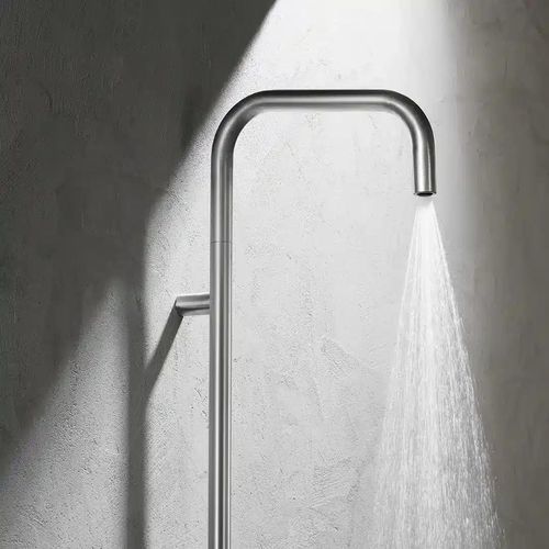 Mechanische Duschsäule - CL020 E - AQUAelite® - für Gewerbegebrauch / aus Edelstahl 316L / gebürstet