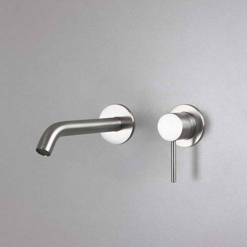 Einhebelmischer für Waschtisch - RU622 E - AQUAelite® - wandmontiert / aus Edelstahl 316L / für den Innenraum