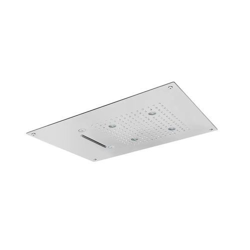 Duschkopf für Deckeneinbau - SF009 D - AQUAelite® - rechteckig / Regenstrahl / Chromotherapie