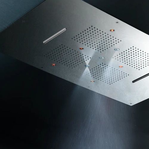 Duschkopf für Deckeneinbau - SF001 D - AQUAelite® - rechteckig / Regenstrahl / mit integrierter Beleuchtung