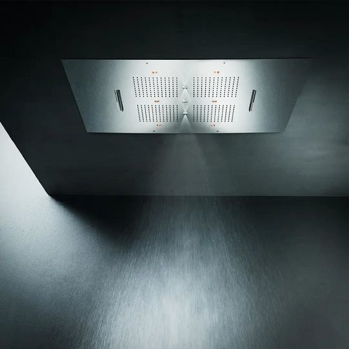 Duschkopf für Deckeneinbau - SF001 B - AQUAelite® - rechteckig / Regenstrahl / mit integrierter Beleuchtung