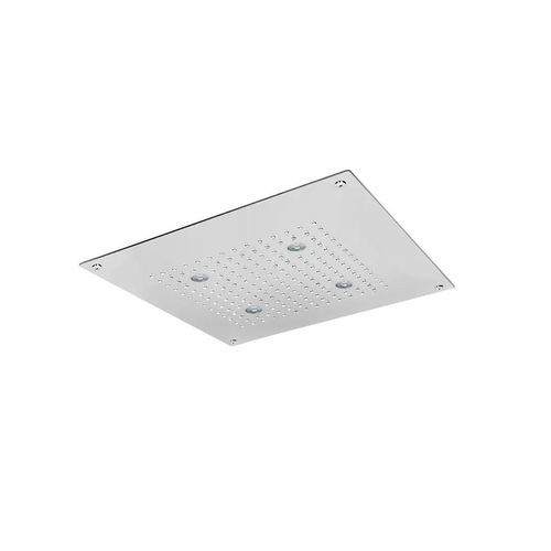 Duschkopf für Deckeneinbau - SF030 D - AQUAelite® - quadratisch / Regenstrahl / Chromotherapie