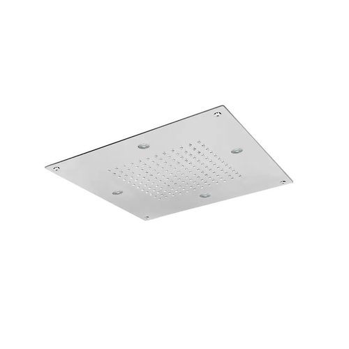 Duschkopf für Deckeneinbau - SF032 D - AQUAelite® - quadratisch / Regenstrahl / Chromotherapie