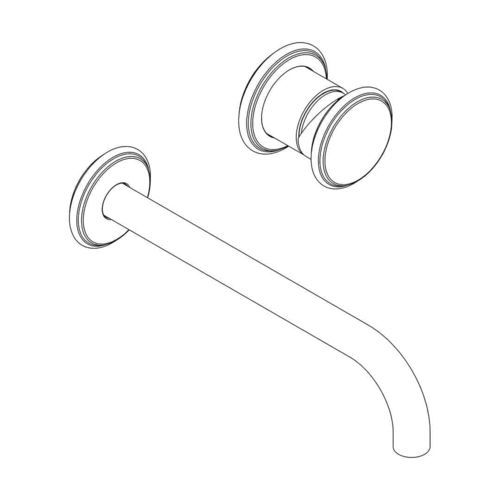 Einhebelmischer für Waschtisch - RU823 A - AQUAELITE - Einbau / Messing / für Badezimmer