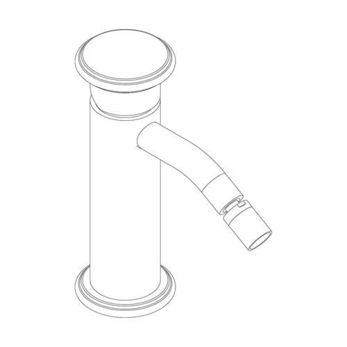 Bidet-Einhebelmischer - RU824 A - AQUAELITE - Aufsatz / Messing / für Badezimmer