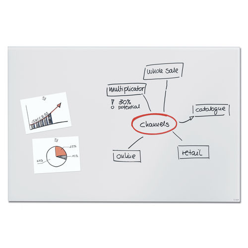 Whiteboard - GL520 - SIGEL GmbH - Magnet / wandmontiert / Glas
