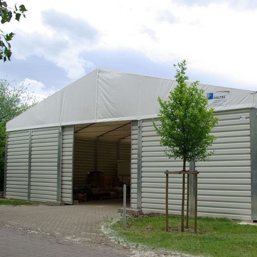 Fertigbau-Gebäude - 018 - HALTEC - temporär / Stahl / Stahlrahmen